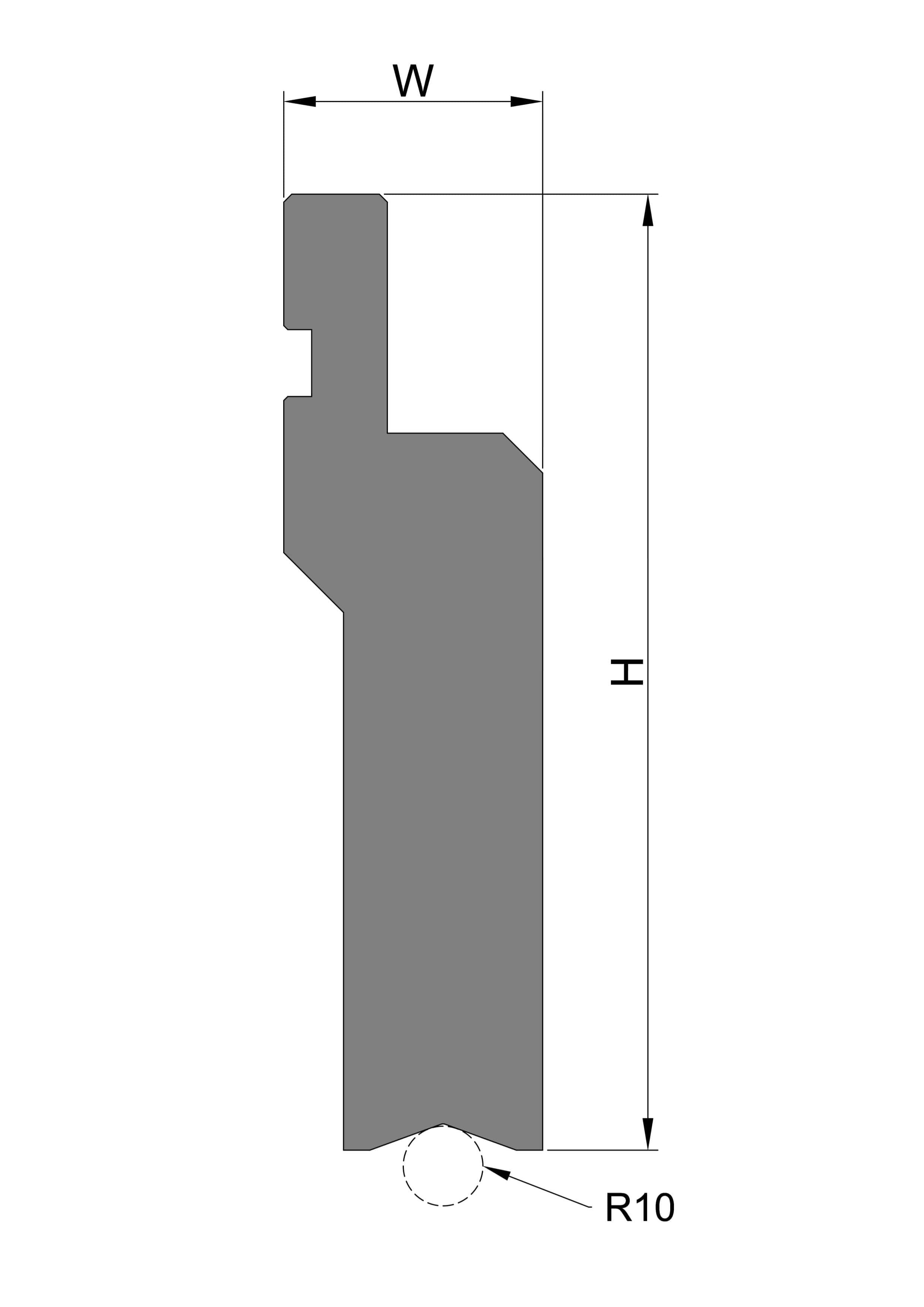 Radius Punch Insert Holder